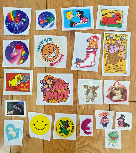 Vintage Assorted 80s Stickers, Muppets, Lisa Frank, Restored (READ): You Choose!