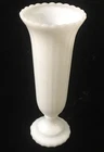 Vintage Napco Milk Glass vase 10" 60's Wedding Decor Farmhouse Shabby Chic USA