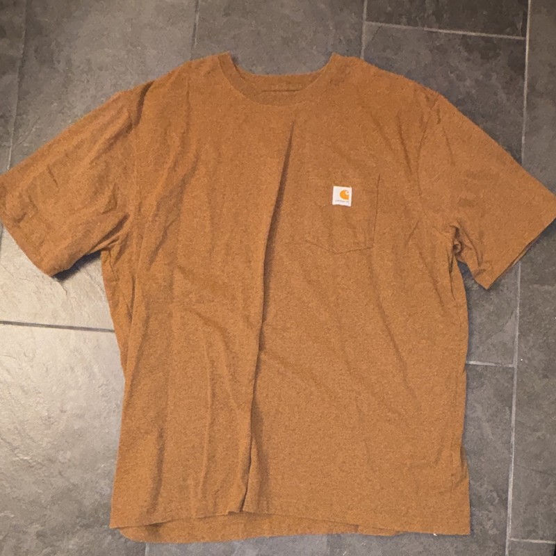 Carhartt Brown Original Fit Crew Neck Short Sleeve Pocket T-Shirt Men 2XL