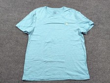 Polo Ralph Lauren Shirt Mens Large Blue Short Sleeve Cotton Custom Slim Fit