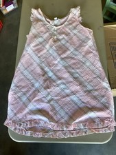 MISS ELAINE Pink  White SUMMER NIGHTGOWN Size Large