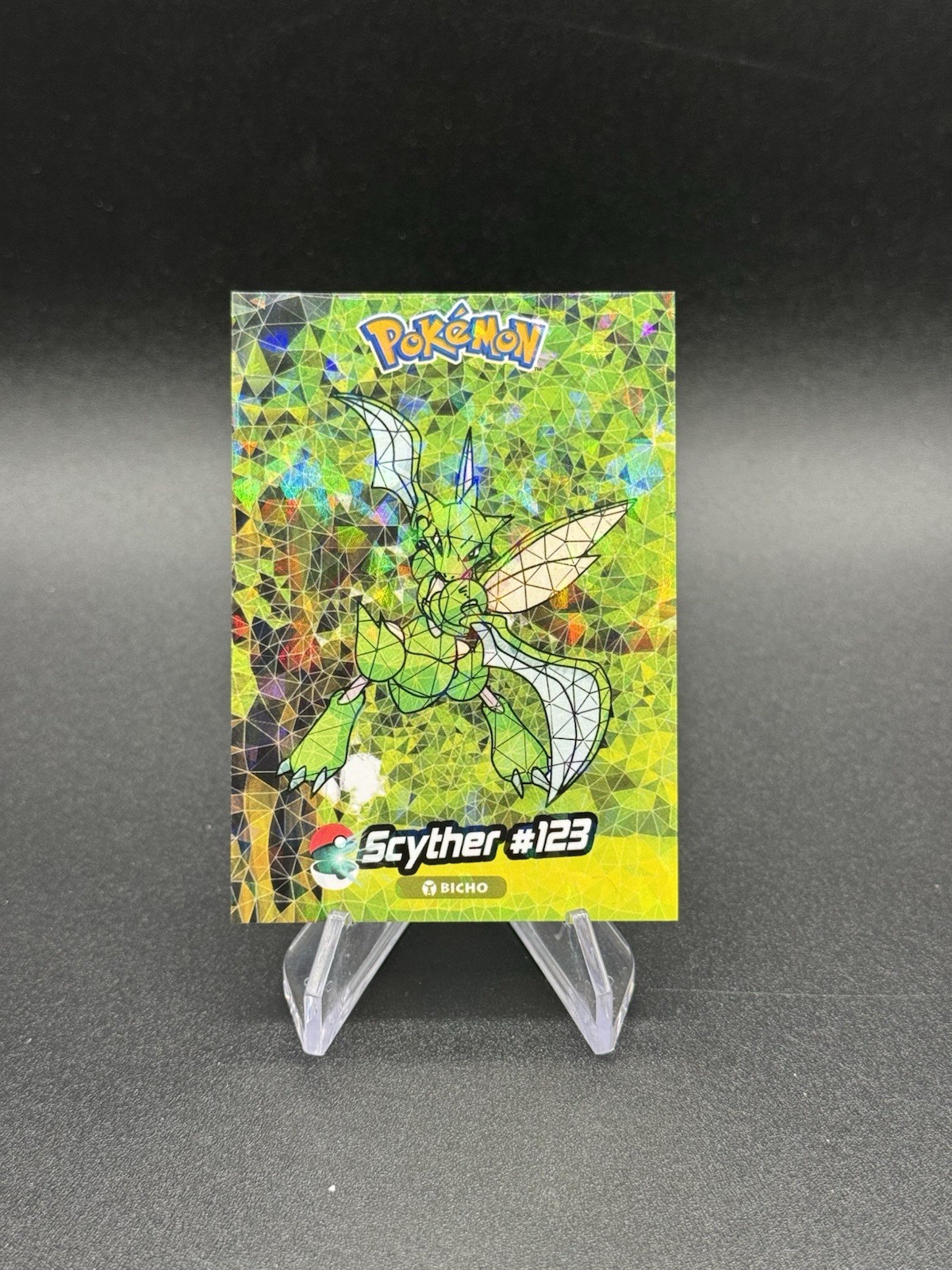 Pokemon Scyther 123 Cracked Ice 2024 Crystal Card Collection Peru US Seller