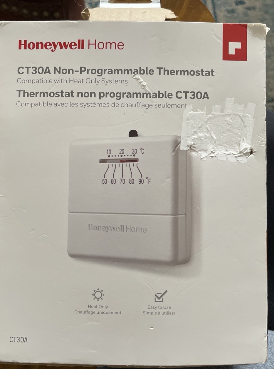 Honeywell Home CT30A1005 White Non-Programmable Thermostat-N
