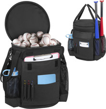 Baseball Bucket Bag for 6 Gallon Bucket, Softball Bucket Cover Organizer with Mu