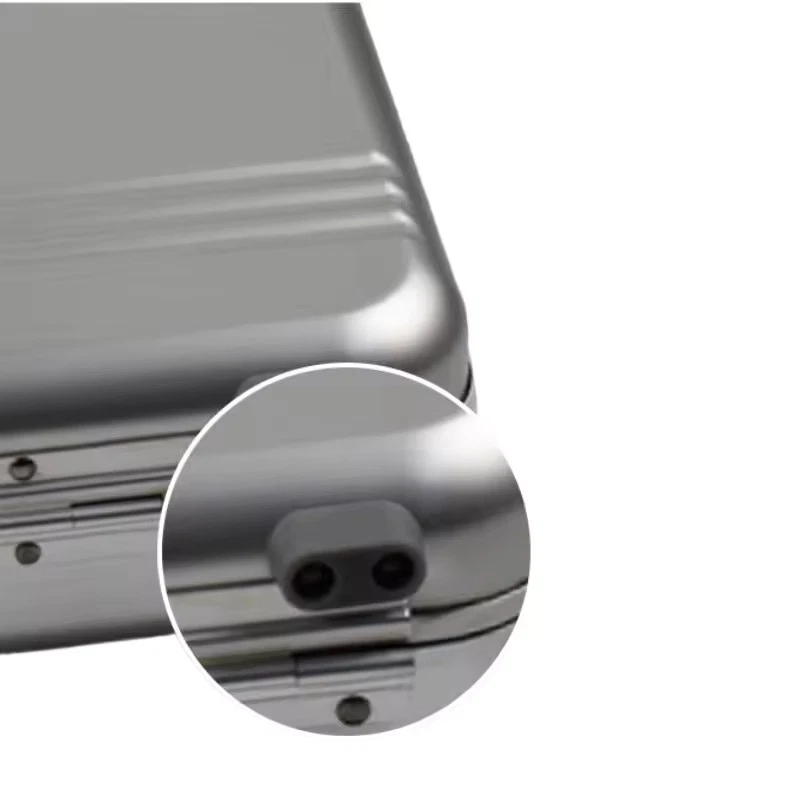 Pasta de alta qualidade liga de alumínio estojo de segurança de viagem caixa de ferramentas portátil - Imagem 4 de 4