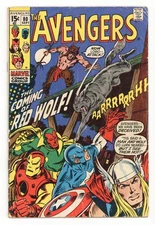 Avengers #80 GD+ 2.5 1970 1st app. Red Wolf