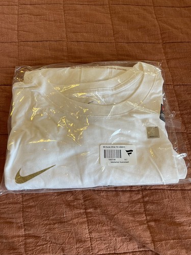 Nike Milwaukee Bucks T-shirt Men’s 2XL White NBA 2X Champions NWT - Foto 8 di 9