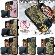 For iPhone 12 Pro Max 12 Pro Mini 2020 US Flag Camo Case Belt Clip Holster Cover