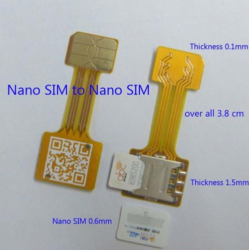 Hybrid Dual SIM Card Adapter Micro SD Nano SIM Extension Adapter for Android - Photo 4/5