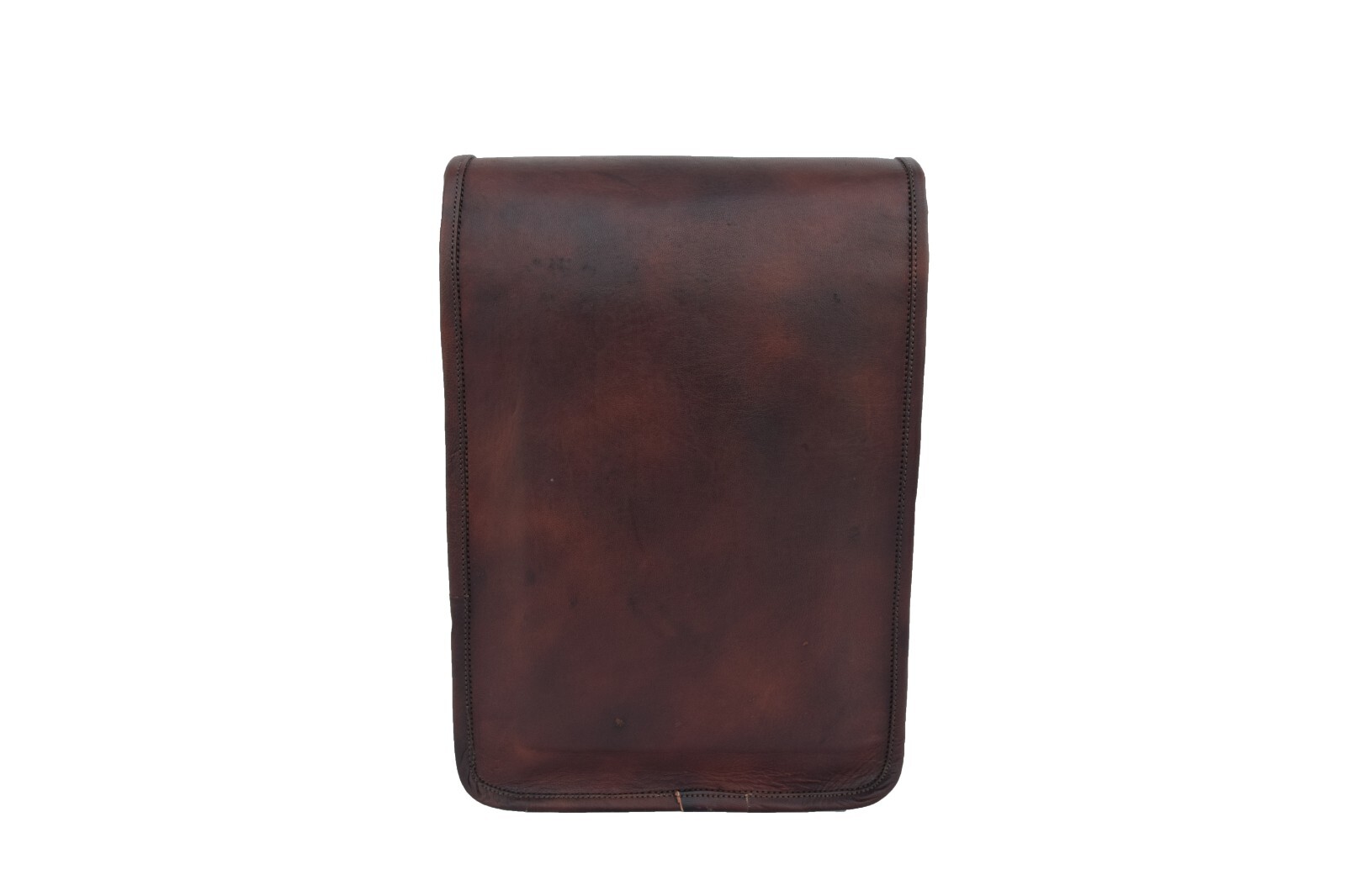 14 In Dark Leather Messenger Bag School A4 Laptop Satchel Crossbody Sling Bag