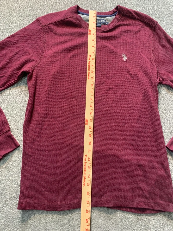 U.S. Polo Assn Camisa Manga Larga Hombre Talla Grande L Granate Foto 4 de 4