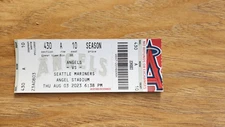 ANGELS 2023 Ohtani 600 Strikeout Home Run 167 Full Ticket Stub 8/3/23