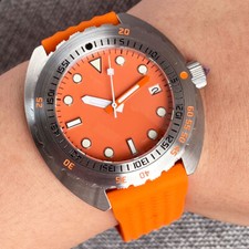 20ATM 42mm Tandorio Orange Dial Japan NH35A Automatic Diving Mens Watch Sapphire