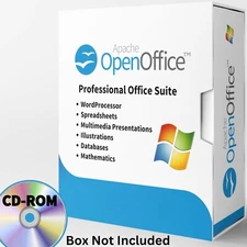Open Office Software Suite for Windows-CD-Word Processing-Home-Student-Business