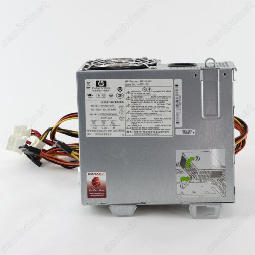 HP Compaq 240W POWER SUPPLY PS-6241-02HC 445102-001 for RP5700 SFF - Picture 1 of 6