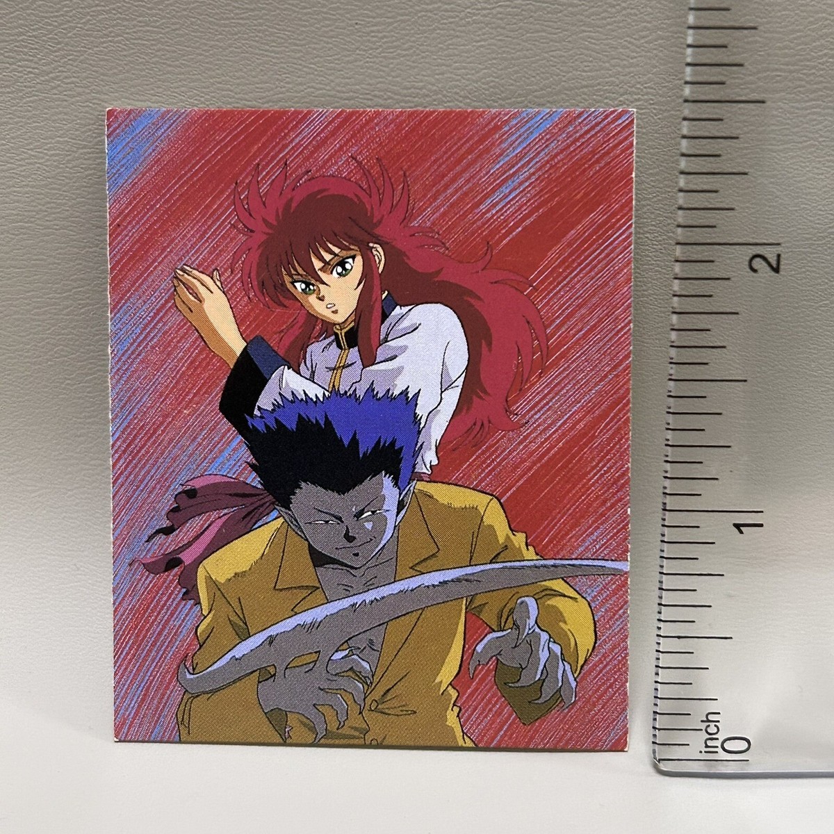 Yu Yu Hakusho Kurama Menko Amada Carddass Retro Rare Shueisha
