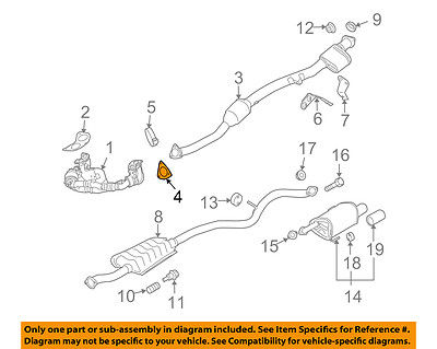 Subaru Oem 06 12 2 5l H4 Heredado Tubo De Escape Convertidor