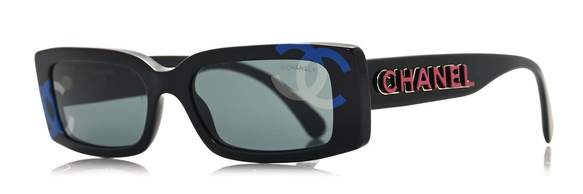 Chanel 71473-A S/7267 Women's Black/Grey Tinted Sunglasses Chanel 71473-A S/7267 Women's Black/Grey Tinted Sunglasses