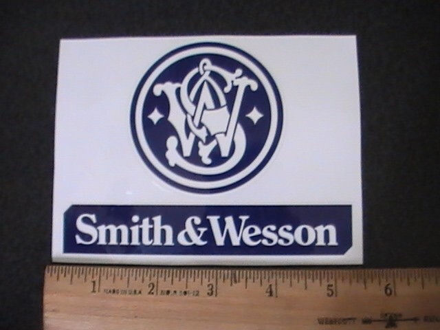 Smith & Wesson Decal Sticker S&W Genuine Factory Vinyl Decal Sticker S ...