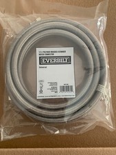 Everbilt 12 Ft. Polymer Braided Ice Maker Water Connector Hose Universal 1/4in