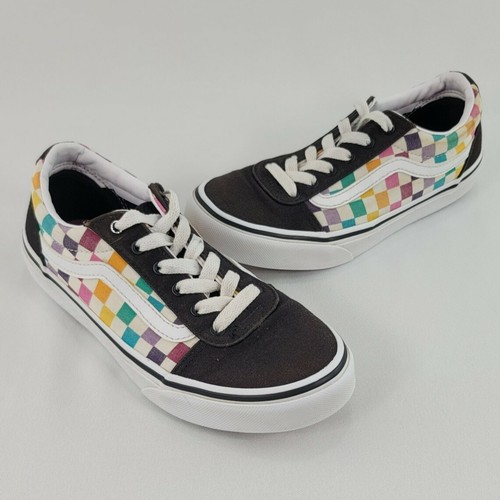 old skool rainbow checkered vans