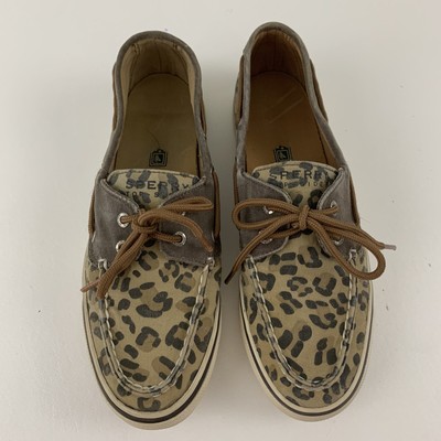 leopard print sperry