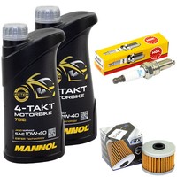 ÖL 2L Inspektion FüR Kawasaki KX 450 F KX450 KX 2006-2008 Set ÖLfilter ZüNdkerze
