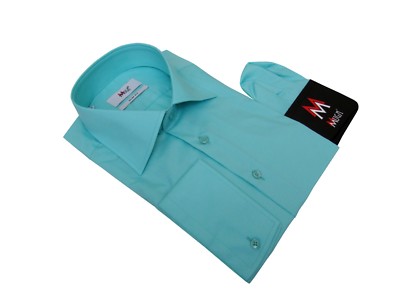 Slim Fit Herren Hemd Langarm 39/40 Gr.M mintgrün