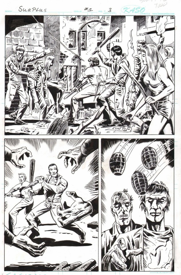 ANGEL GABRIELE/ KEN LANDGRAF/ANTHONY CACIOPPO~UNPUBLISHED PAGE 3 Comic Art