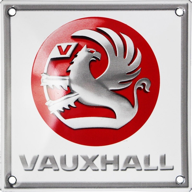 Plaque émaillée Vauxhall plaque garage vintage décoration murale auto 30x40 cm