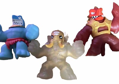 Heroes of Goo Jit Zu All Stars Lot Of 3 Action Figure Blazagon  Trash Smashadon