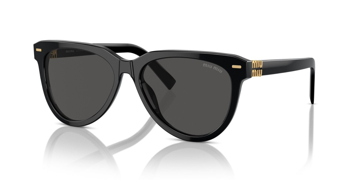 Miu Miu MU12ZS 16K5S0 BRAND NEW Sunglasses Black Grey Phantos Unisex Miu Miu 0MU 11ZS Sunglasses 16K5S0 Black - eye-oo.com main image 3