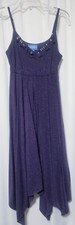 Simply Vera by Vera Wang Heather Purple Dress w/ Rhinestone Detail Size XSmall