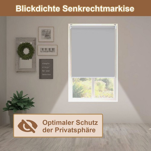 Senkrechtmarkise Doppelrollo Aussenrollo Innen Sonnenschutz Außenrollo - Bild 3 von 17