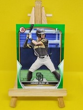 2023 Bowman Draft Homer Bush Jr. 1st Prospect Green #'d 69/99 - San Diego Padres