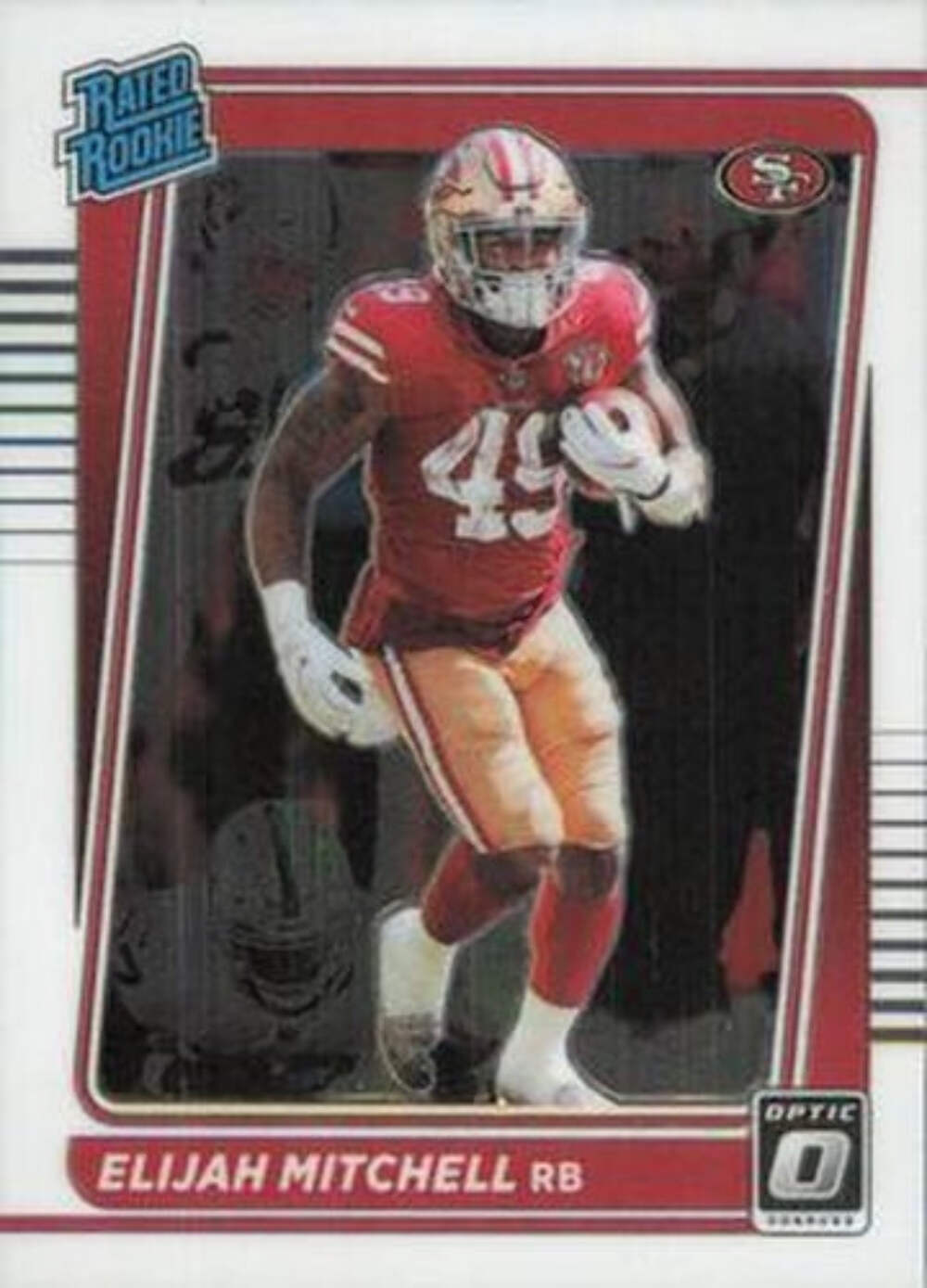 #291 Eli Mitchell - San Francisco 49ers - 2021 Donruss Optic Football