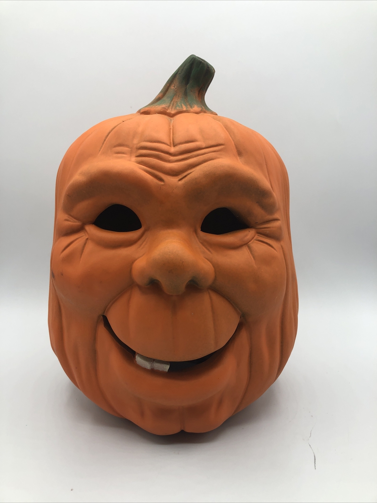 1988 Ceramic Light Up Halloween JackOLantern Scioto Mold Real Face No