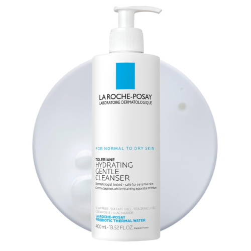 Toleriane Hydrating Gentle Face Cleanser, Hydrating Facial Cleanser with Niacina