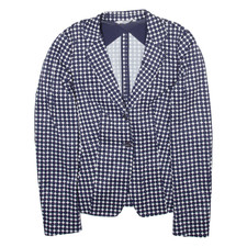 Liu Jo Womens Blazer Jacket Blue Spotted Xxs