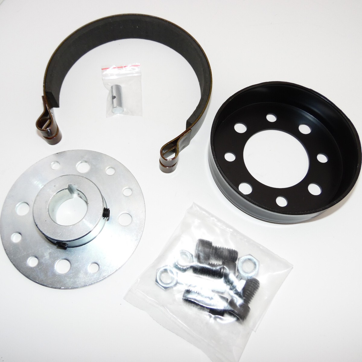 Bande De Frein à Tambour 4 Pouces Pour Kart & Minibike - Kit Complet Avec Goupilles, Compatible Manco, Yerf Dog, Etc.