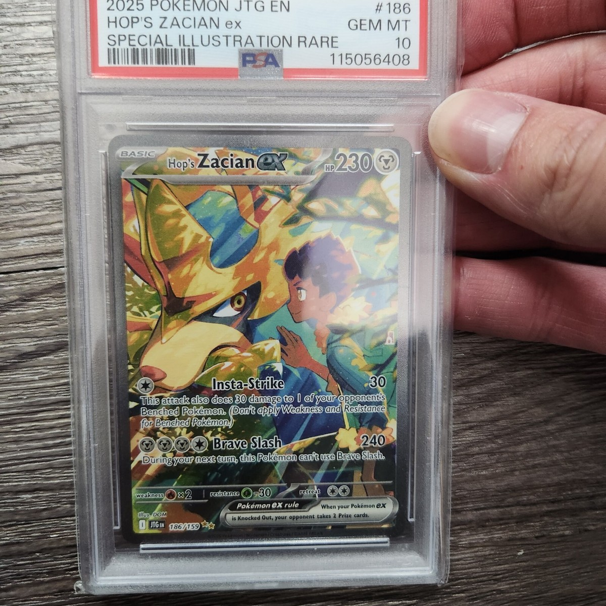 2025 Pokemon Jtg En-journey Together #186 Hop's Zacian Ex