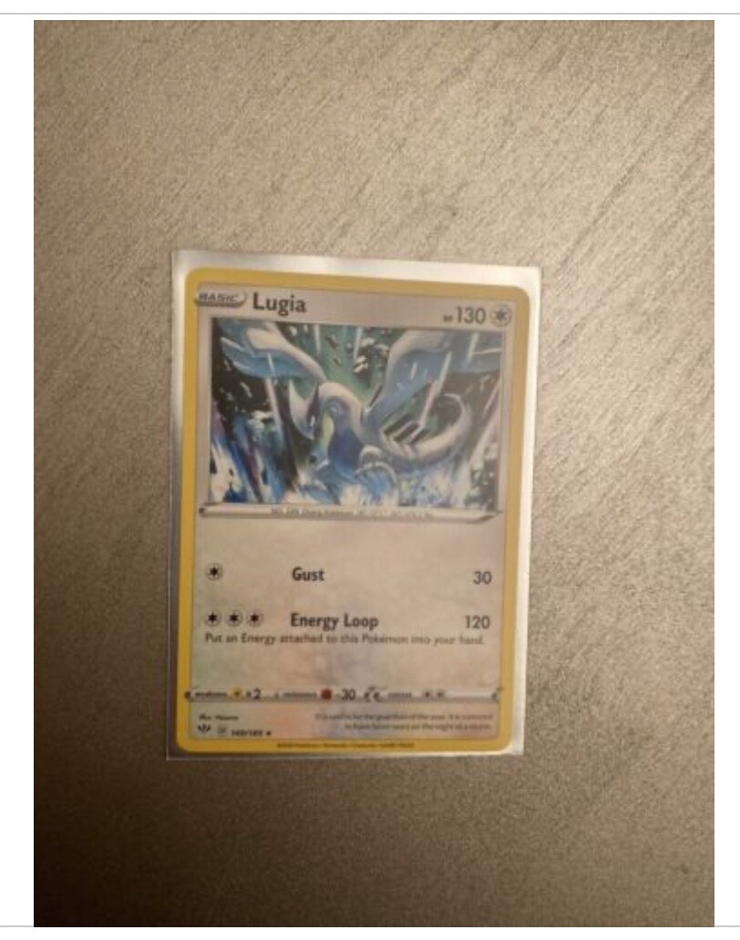Lugia RARE 140/189 Sword & Shield Darkness Ablaze Pokemon Card Near Mint