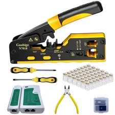 Pass Through Rj45 Crimp Tool Kit Network Tool Kit Cat7 Cat6a Cat6 Cat5e Cat5 Rj4