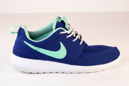 Nike Roshe Run ID One Größe 9 M EU 40,5 Herren Laufschuhe Blau Neuwertig - Bild 2 von 5