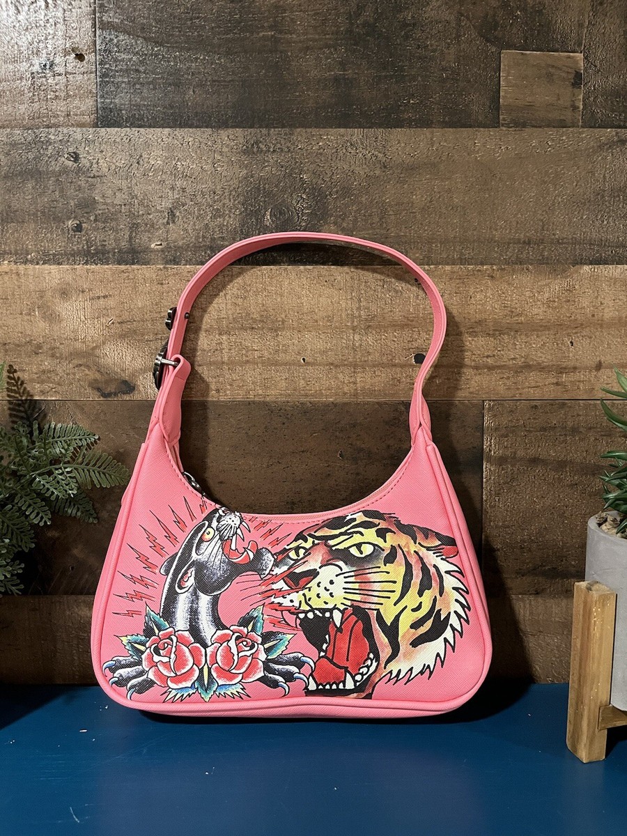 Ed Hardy x Siberia Hills Collab Pink Bag | eBay