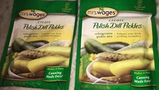 2 packs Mrs Wages Refrigerator Polish Dill Refrigerator Pickle Mix 1.94 oz 