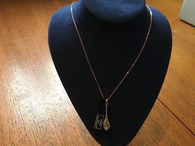 Rose Gold Plated = Pendant Necklace= Made With SWAROVSKI Crystals | eBay UK