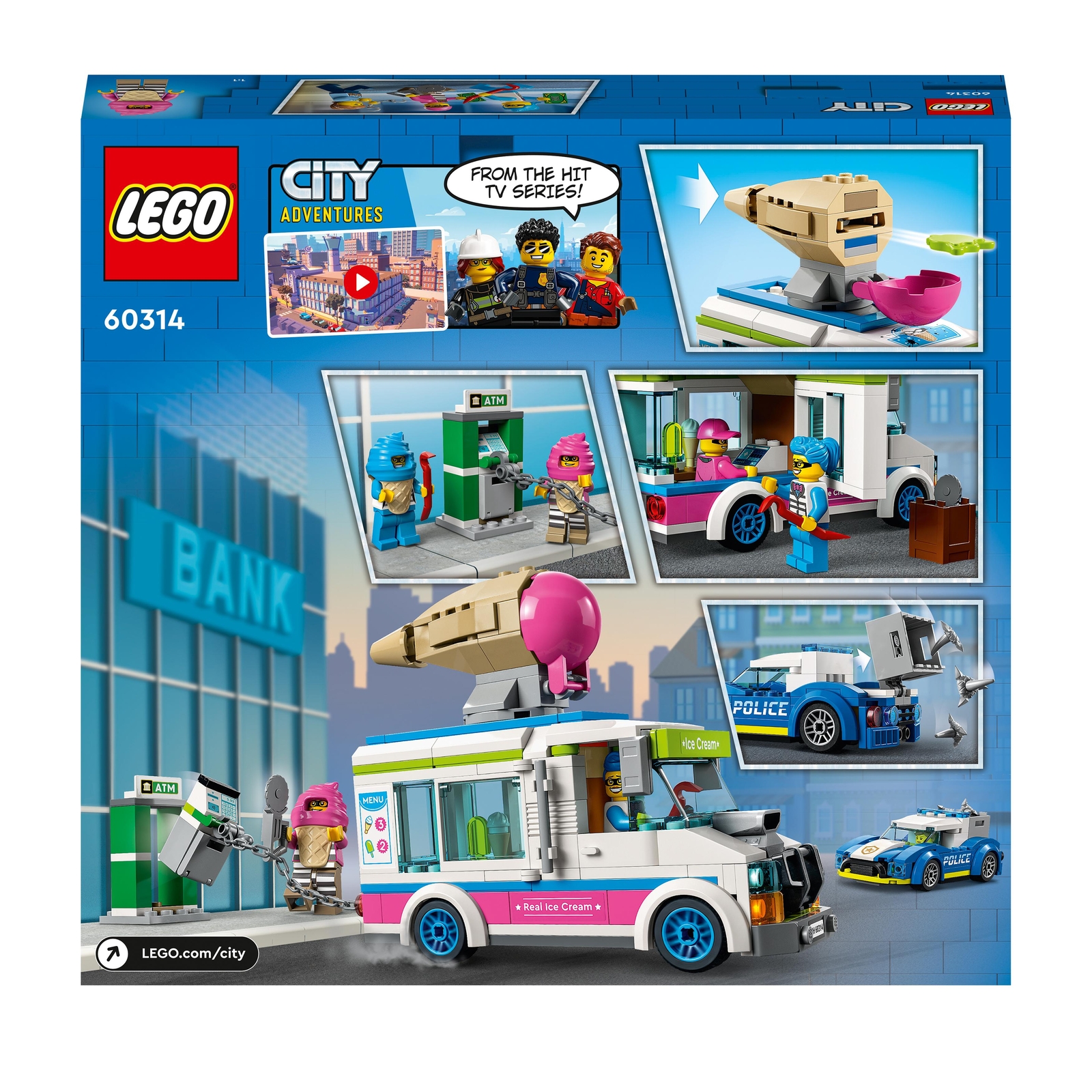 Lego 60314 City Ice-Cream Truck Police Chase - New & Sealed - Retired Dec 2023