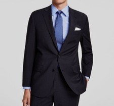 Brooks Brothers Men Gray Stretch Wool Blazer Sport Coat Suit Jacket Size 42L