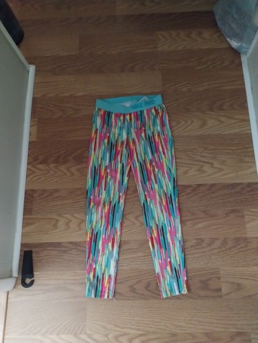 NIKE PRO HYPERWARM Girls M Compression Active Leggings Colorful Rainbow - Picture 4 of 13